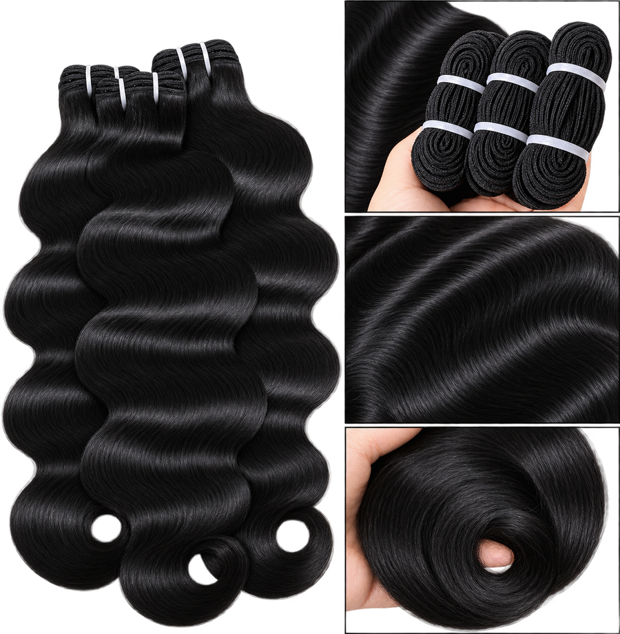 100% Body Wave Virgin Human Hair Bundles – Unprocessed