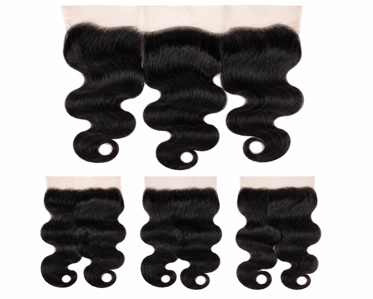 100% Virgin Human Hair Body Wave 13×4 Lace Frontal – Natural Black
