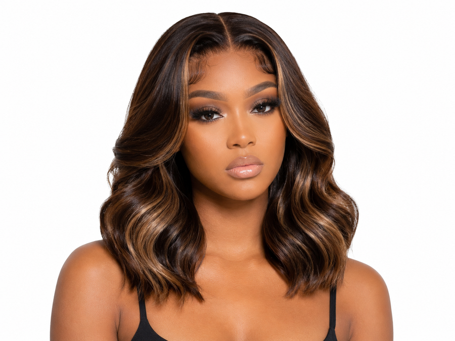5*5 HD Lace  24inch  Colorful human hair, 250% density glueless wig