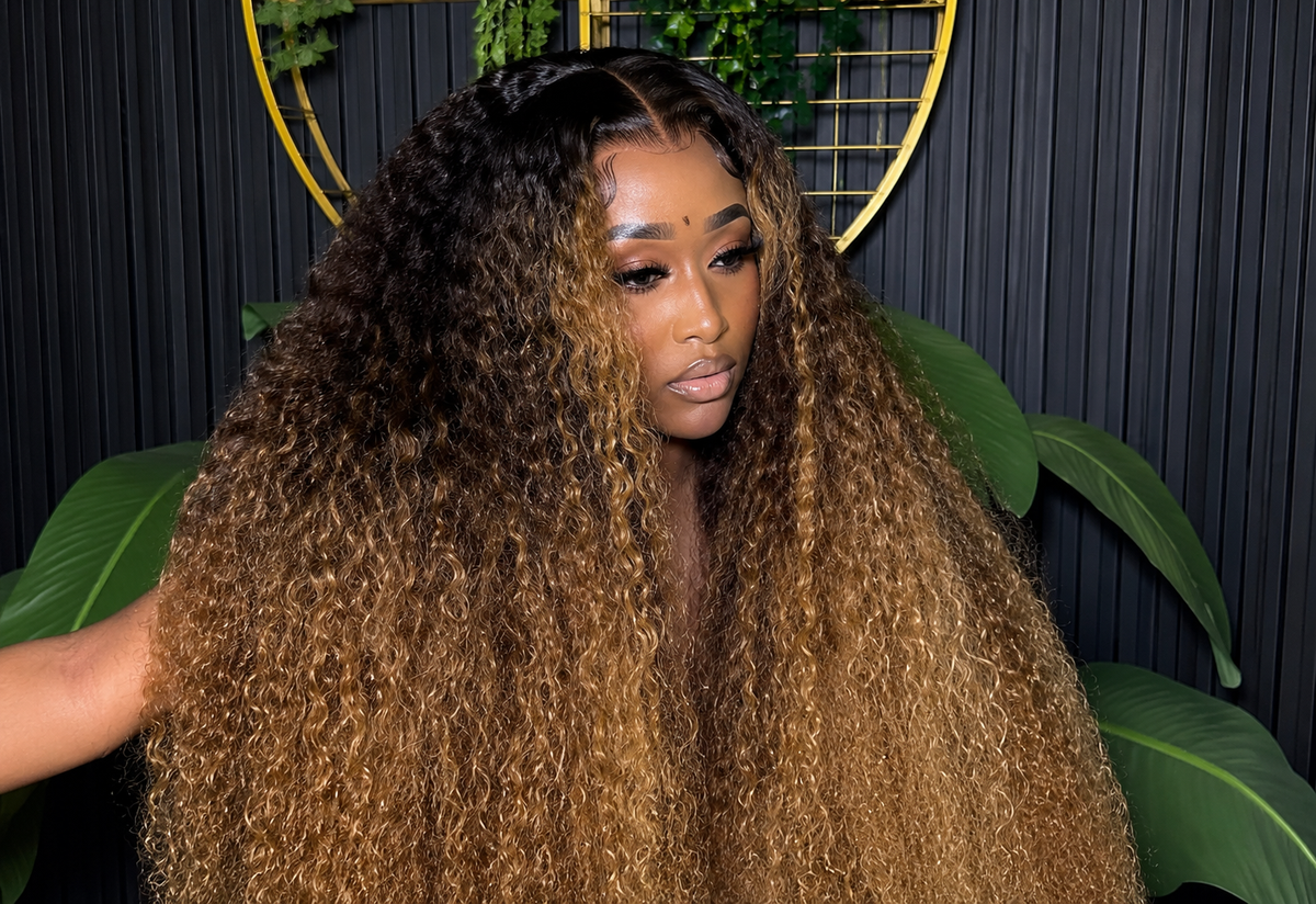 Jerry curl glueless wig,