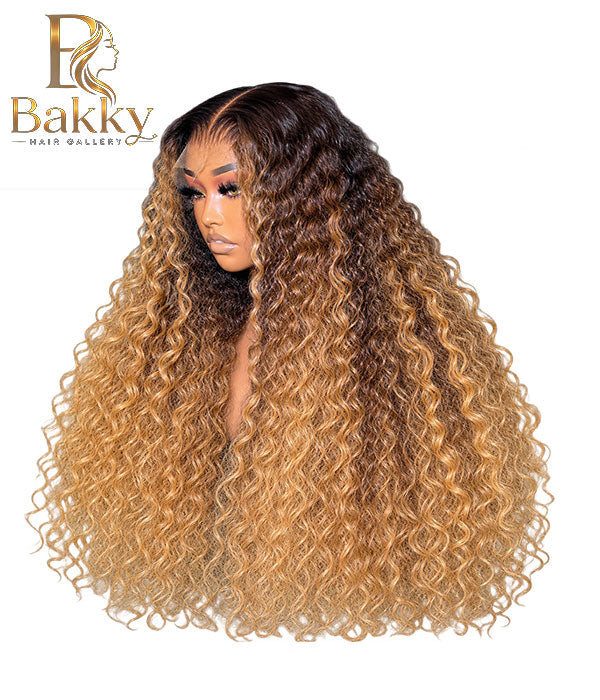 32-Inch Jerry Curl Glueless Wig – 13×4 HD Lace, 250% Density