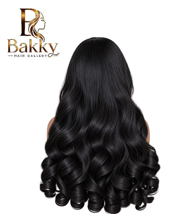 28-Inch Raw Human Hair Glueless Wig – 13×4 HD Lace, 300% Density