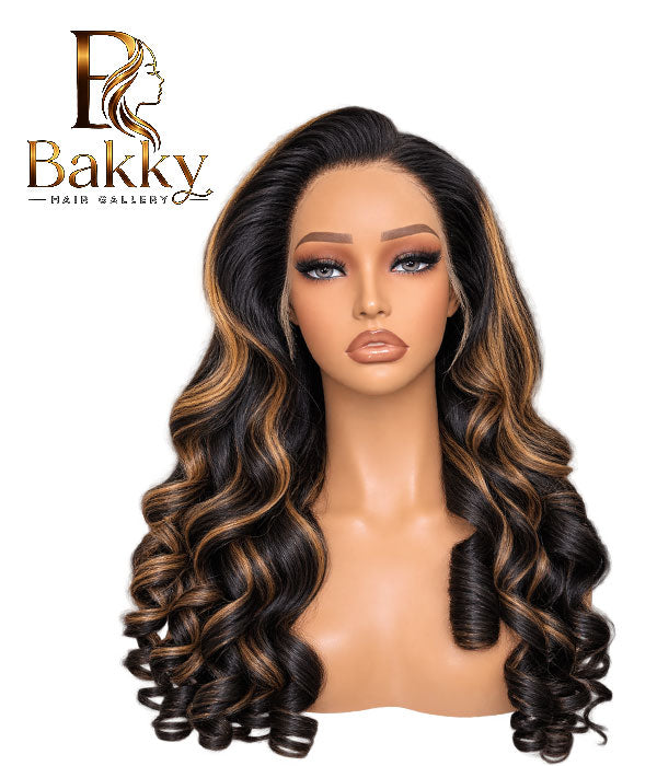 26-Inch Free-Part Glueless Human Hair Wig – 13×4 HD Lace, 250% Density