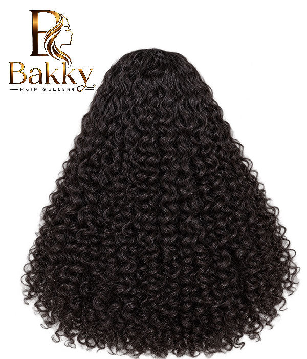 20-Inch Burmese Curly Glueless Wig – 5×5 Transparent Lace, 250% Density