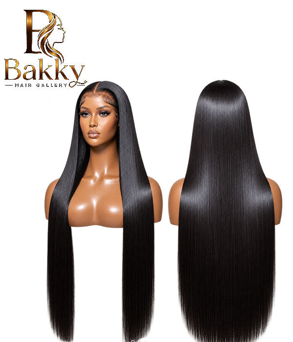 40-Inch Straight Human Hair Wig – 13×4 Invisible HD Lace, Glueless, 300% Density