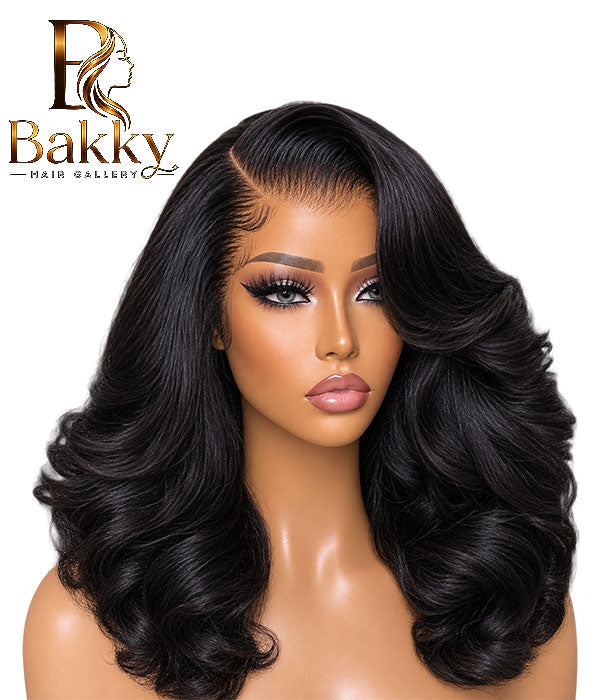 24-Inch Body Wave Human Hair Glueless Wig – 5×5 HD Lace, 250% Density