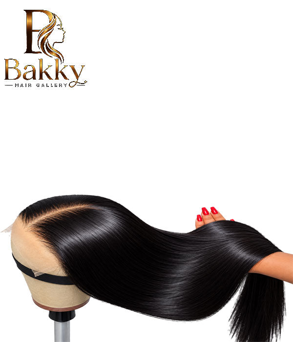 32-Inch Natural Black Glueless Wig – 13×4 Transparent HD Lace, 210% Density, Lagos Hairline
