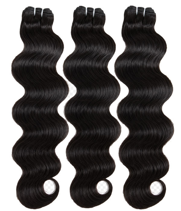 100% Body Wave Virgin Human Hair – 3 Bundle Deal 24/26/28 Inch